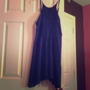 Navy blue lace summer dress